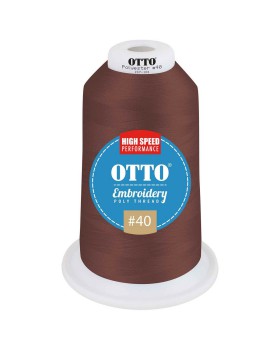 'OTTO 157 101 Otto embroidery poly thread #40 5,500 yd. king cone'