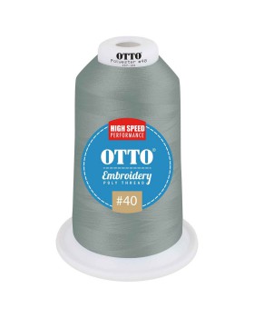 'OTTO 157 101 Otto embroidery poly thread #40 5,500 yd. king cone'