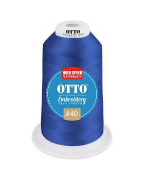 'OTTO 157 101 Otto embroidery poly thread #40 5,500 yd. king cone'