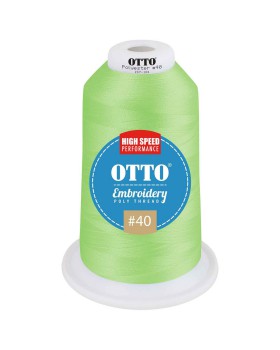 'OTTO 157 101 Otto embroidery poly thread #40 5,500 yd. king cone'