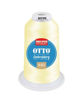 'OTTO 157 101 Otto embroidery poly thread #40 5,500 yd. king cone'