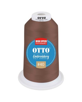 'OTTO 157 101 Otto embroidery poly thread #40 5,500 yd. king cone'