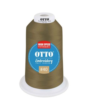 'OTTO 157 101 Otto embroidery poly thread #40 5,500 yd. king cone'