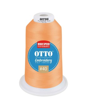 'OTTO 157 101 Otto embroidery poly thread #40 5,500 yd. king cone'