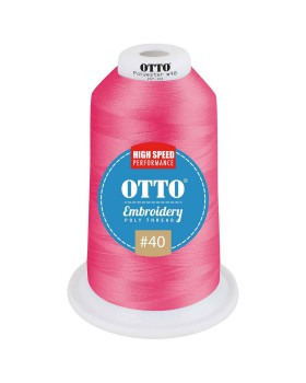 'OTTO 157 101 Otto embroidery poly thread #40 5,500 yd. king cone'