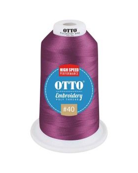 'OTTO 157 101 Otto embroidery poly thread #40 5,500 yd. king cone'