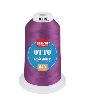 'OTTO 157 101 Otto embroidery poly thread #40 5,500 yd. king cone'