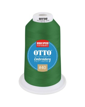 'OTTO 157 101 Otto embroidery poly thread #40 5,500 yd. king cone'