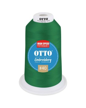 'OTTO 157 101 Otto embroidery poly thread #40 5,500 yd. king cone'