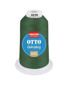 'OTTO 157 101 Otto embroidery poly thread #40 5,500 yd. king cone'