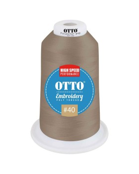 'OTTO 157 101 Otto embroidery poly thread #40 5,500 yd. king cone'