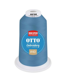 'OTTO 157 101 Otto embroidery poly thread #40 5,500 yd. king cone'