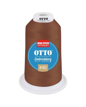 'OTTO 157 101 Otto embroidery poly thread #40 5,500 yd. king cone'