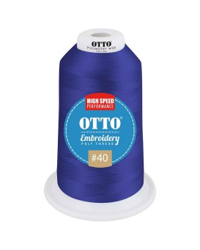 'OTTO 157 101 Otto embroidery poly thread #40 5,500 yd. king cone'