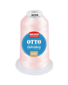 'OTTO 157 101 Otto embroidery poly thread #40 5,500 yd. king cone'