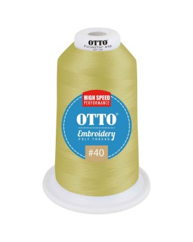 'OTTO 157 101 Otto embroidery poly thread #40 5,500 yd. king cone'