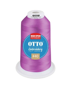 'OTTO 157 101 Otto embroidery poly thread #40 5,500 yd. king cone'