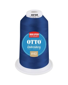 'OTTO 157 101 Otto embroidery poly thread #40 5,500 yd. king cone'