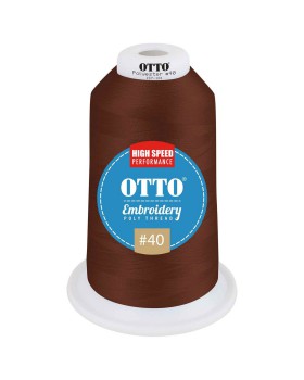 'OTTO 157 101 Otto embroidery poly thread #40 5,500 yd. king cone'