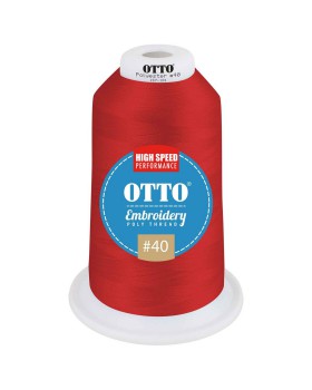 'OTTO 157 101 Otto embroidery poly thread #40 5,500 yd. king cone'