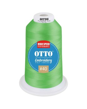 'OTTO 157 101 Otto embroidery poly thread #40 5,500 yd. king cone'