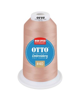 'OTTO 157 101 Otto embroidery poly thread #40 5,500 yd. king cone'