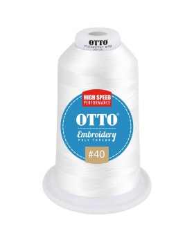 OTTO 157 101 Otto embroidery poly thread #40 5,500 yd. king cone