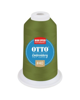 'OTTO 157 108 Otto embroidery poly thread #40 1,100 yd. cone'