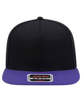 'OTTO 158 1176 Otto cap "otto snap" 5 panel mid profile snapback hat'