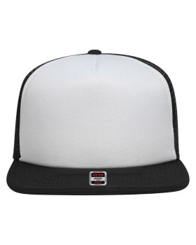 'OTTO 164 1190 Otto cap "otto snap" 5 panel mid profile mesh back trucker snapback hat'