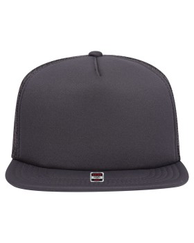 'OTTO 164 1190 Otto cap "otto snap" 5 panel mid profile mesh back trucker snapback hat'