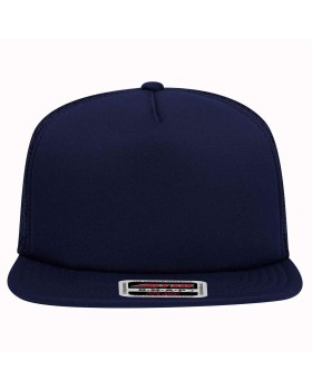 'OTTO 164 1190 Otto cap "otto snap" 5 panel mid profile mesh back trucker snapback hat'