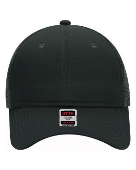 'OTTO 30 287 Otto cap 6 panel mid profile mesh back trucker hat'