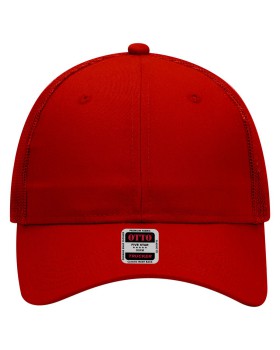 OTTO 30 287 Otto cap 6 panel mid profile mesh back trucker hat