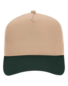 'OTTO CAP 32-285 5 Panel Mid Profile Mesh Back Trucker Hat'