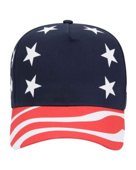 OTTO 57 174 Otto cap 5 panel mid profile baseball cap