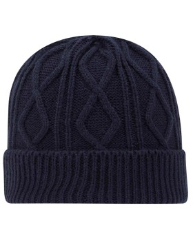 'OTTO 82 1215 Otto cap 12" cable knit beanie w/ rib knit cuff'