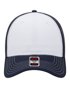 OTTO CAP 83-1239 6 panel low profile mesh back trucker hat