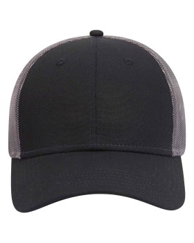 OTTO 83 1273 Otto cap 6 panel low profile mesh back trucker hat