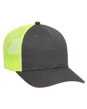 'OTTO 83 473 Otto cap 6 panel low profile mesh back trucker hat'
