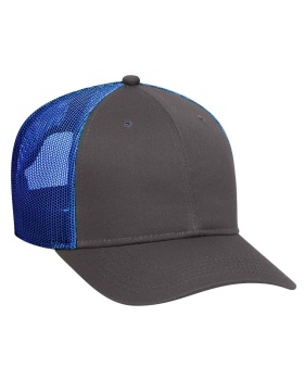 'OTTO 83 473 Otto cap 6 panel low profile mesh back trucker hat'