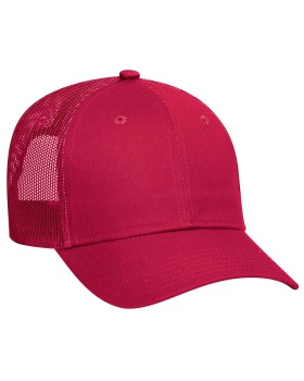 'OTTO 83 473 Otto cap 6 panel low profile mesh back trucker hat'
