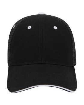 'OTTO 84 482 Otto cap 6 panel low profile mesh back trucker hat'