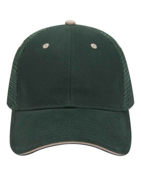 'OTTO 84 482 Otto cap 6 panel low profile mesh back trucker hat'