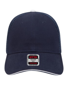 'OTTO 84 482 Otto cap 6 panel low profile mesh back trucker hat'