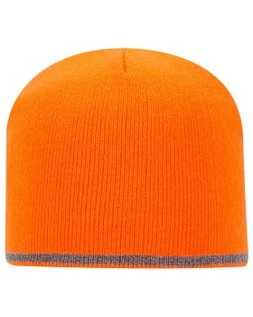 'OTTO 91 1237 Otto cap 9" classic knit beanie w/ reflective stripe'