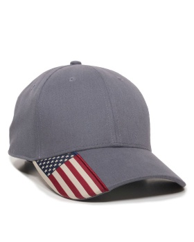'Outdoor Cap USA-300 Twill Hat with Flag Visor'
