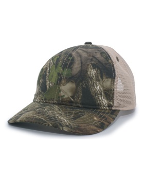 'Pacific Headwear 637C Vintage camo soft trucker snapback cap'