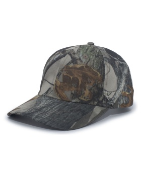 'Pacific Headwear 690C Structured camo hook and loop adjustable cap'