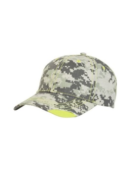 'Pacific Headwear 696C Distressed camo hook and loop adjustable cap'